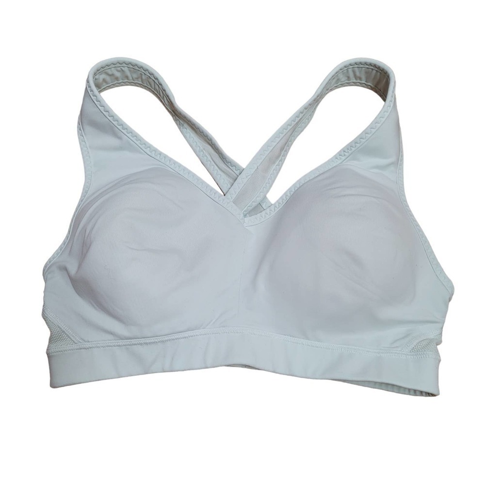 Athleta Sheer Wrap Blue Green Sports Bra S